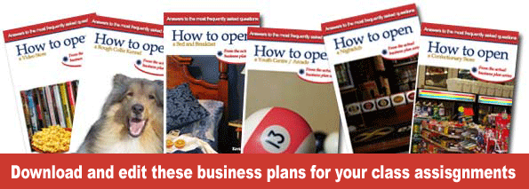 sample business plans